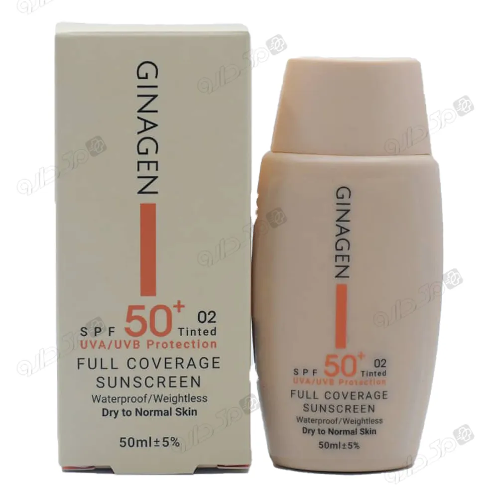 ضد آفتاب رنگی 02-SPF50 پوست خشک و نرمال ژیناژن